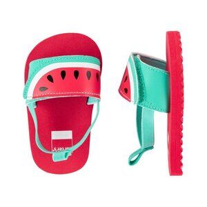 NEW Carter’s Baby Watermelon Adjustable Sling Back Slide Open Toe Sandals
